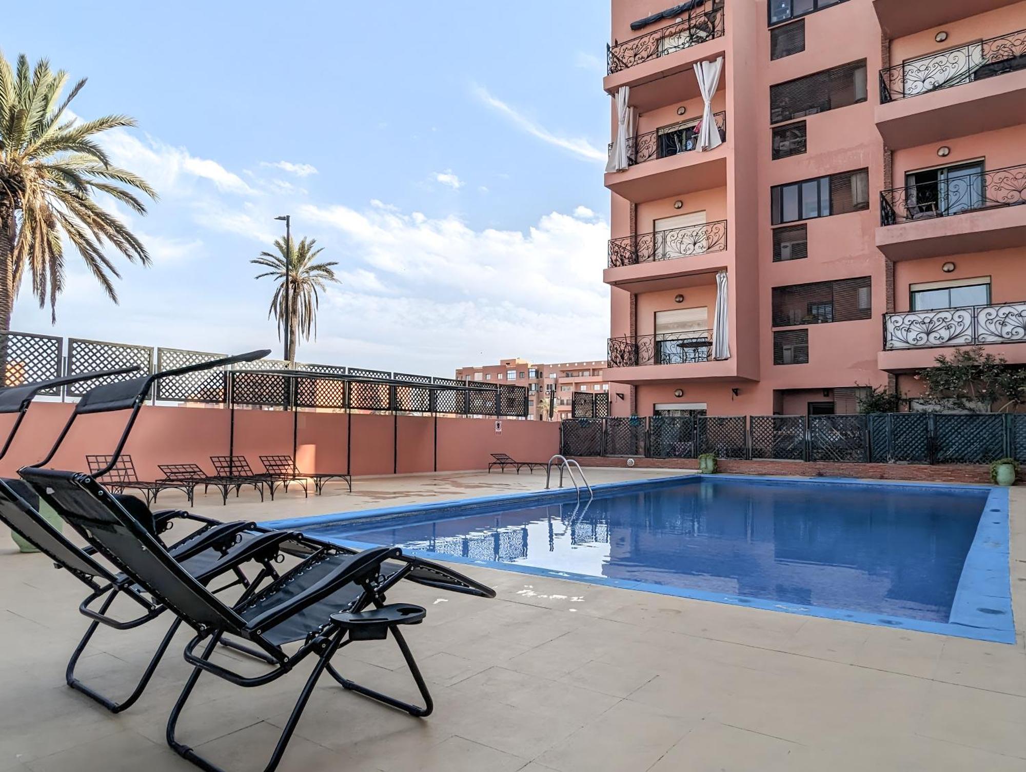Apartement Panoramic View Majorelle Garden With Pool Marrakesh Exterior foto
